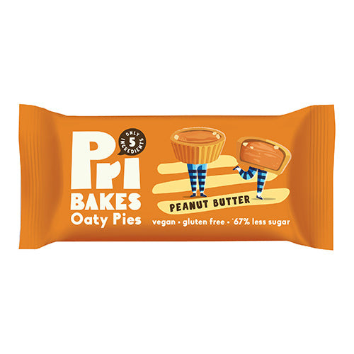 Pri Bakes Oaty Pies, Peanut Butter 48g   12