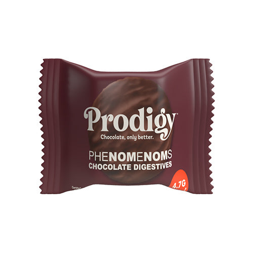 Prodigy Phenomenoms Chocolate Coated Digestive Biscuit Single Canteen Pack 32g   12