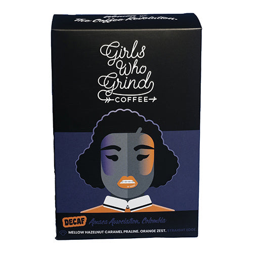 Girls Who Grind Coffee DECAF, AMACA Association, Colombia, Washed/Sugarcane, French Press Grind 250g   10