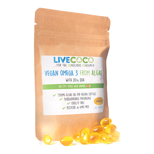 LiveCoco Vegan Omega 3 Softgels  60 Count 0.05   6
