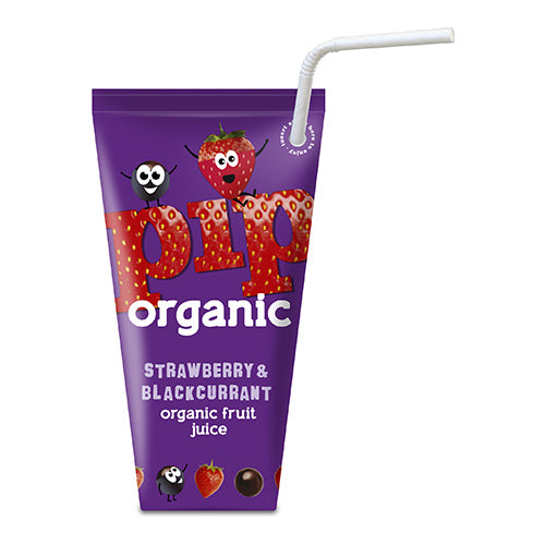 Pip Organic Strawberry & Blackcurrant Juice Carton 180ml   24