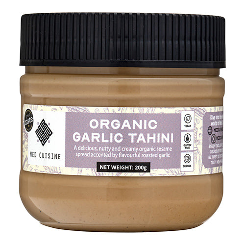 Med Cuisine Organic Garlic Tahini PET 200g   12