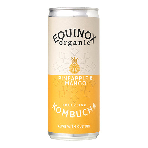 Equinox Mango & Pineapple Organic Kombucha 250ml 12