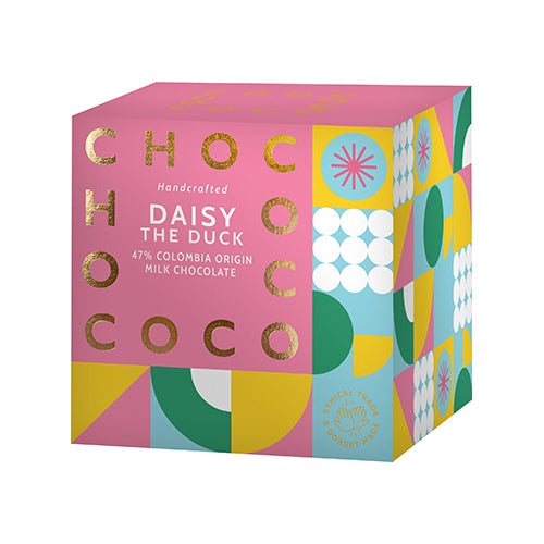 Chococo Daisy the 47% Colombia milk chocolate duck 130g 6