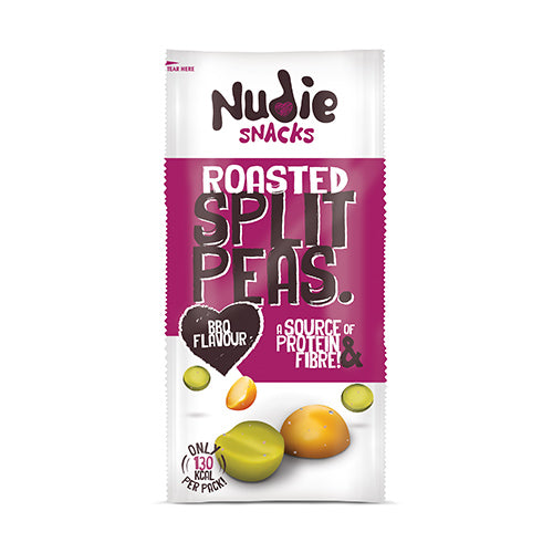Nudie Snacks Roasted Split Peas With Bbq Flavour 30g   24