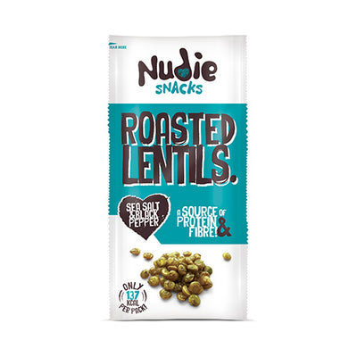 Nudie Snacks Roasted Lentils With Salt & Pepper Flavour 30g   24