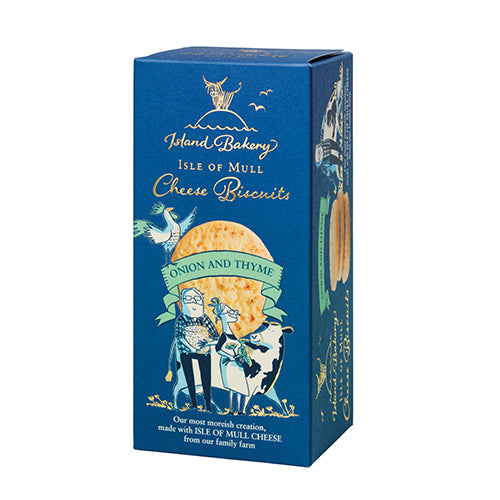 Island Bakery Isle Of Mull Cheese Biscuits With Onion And Thyme 100g   12