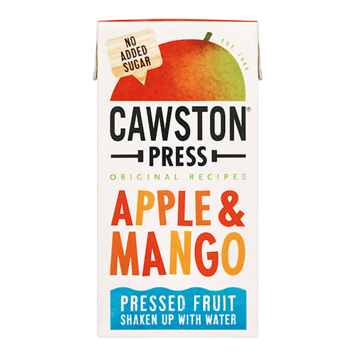 Cawston Press Pressed Apple & Mango Fruit Water 200ml Carton   18