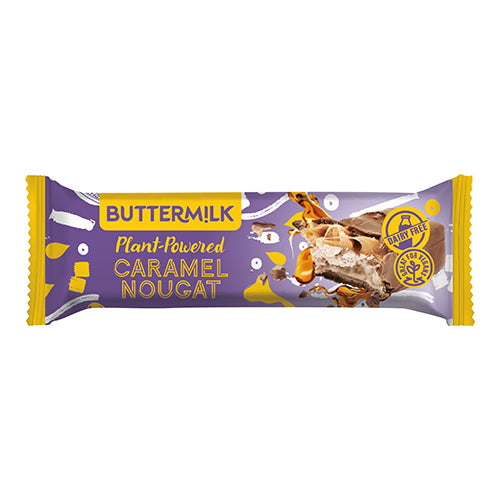 Buttermilk Plant Powered Caramel Nougat Snack Bar 50g 24