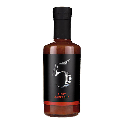 Chilli No. 5 Fiery Gazpacho Spanish Tomatoey Chilli Hot Sauce Bottle 200ml    6