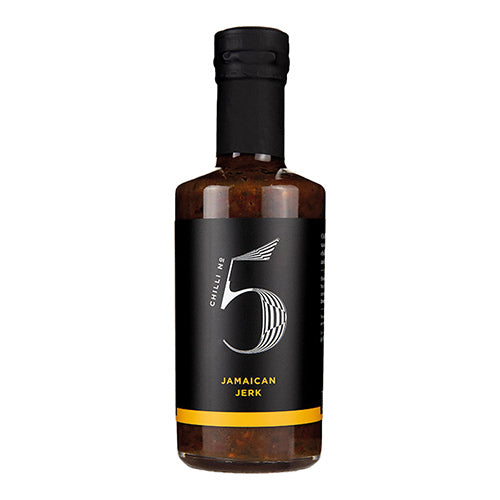 Chilli No. 5 Jamaican Jerk Gourmet Jerk Hot BBQ Sauce Bottle 200ml  6