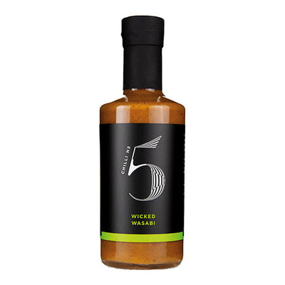 Chilli No. 5 Wicked Wasabi Gourmet Chilli Hot Sauce Bottle 200ml   6