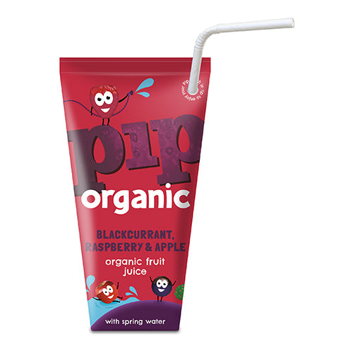 Pip Organic Blackcurrant, Raspberry & Apple with Sprint Water 180ml   24