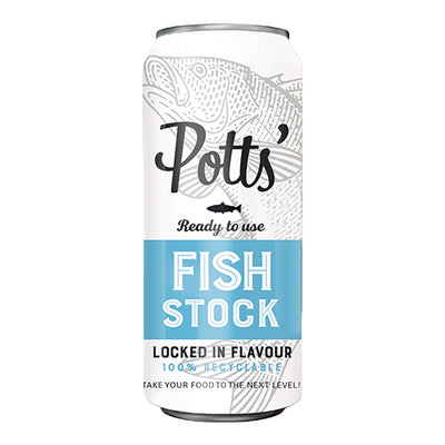 Potts' Fish Stock 100% Recyclable Can 500ml   8