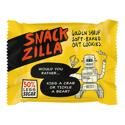 Snackzilla Soft-Baked Golden Syrup Oat Cookies 30g   15