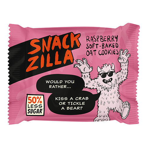 Snackzilla Soft-Baked Raspberry Oat Cookies 30g   15