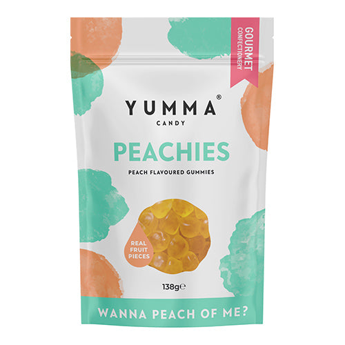 Yumma Candy Pouch Peachies 138g   7