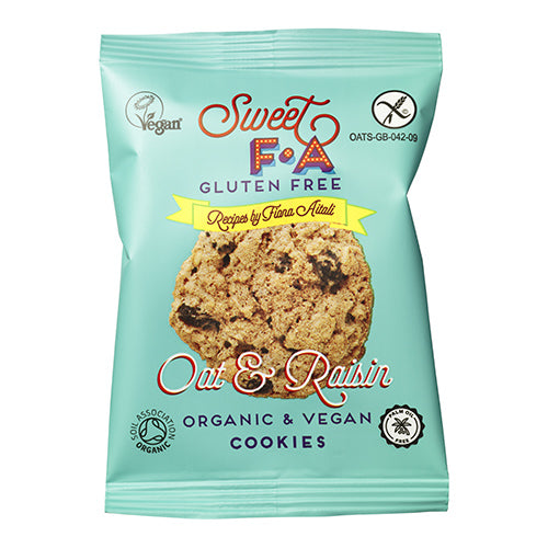 Sweet FA Gluten Free Oat & Raisin Cookies Snack Pack 30g   48