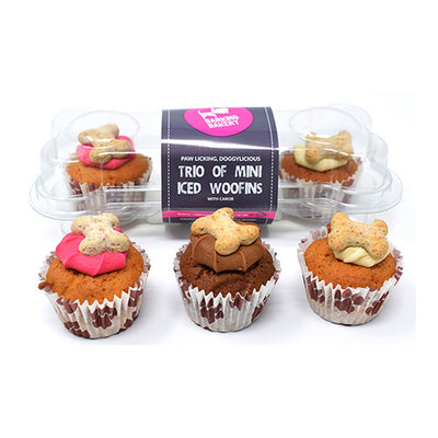 The Barking Bakery Mini Un-iced Trios 38g   6