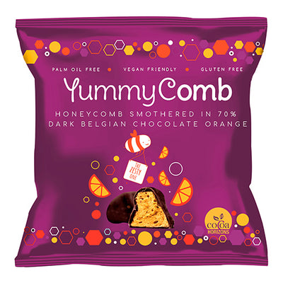 Yummycomb 70% Dark Orange Pocket Pack 40g   12