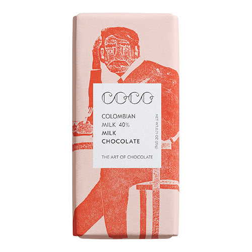 Coco Chocolatier Colombian Milk 40% Mini Bars 20g   24