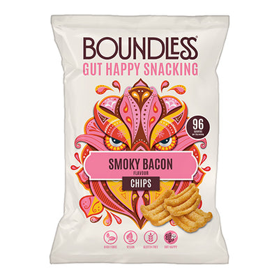 Boundless Smoky Bacon Chips, Sharing Bag 80g   10