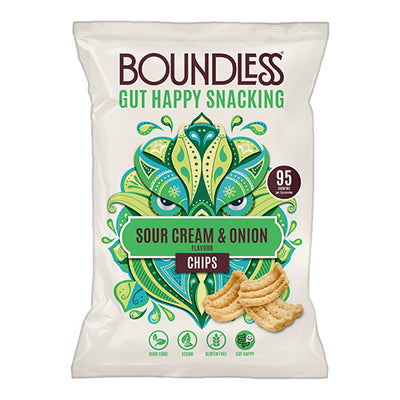 Boundless Sour Cream & Onion Chips, Sharing Bag 80g   10