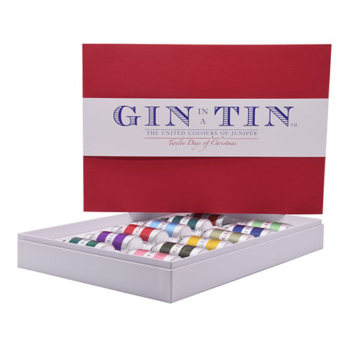 Gin In A Tin Gift Set of 12 - 12 Days of Xmas