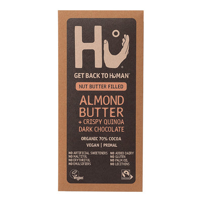 Hu Almond Butter + Crispy Quinoa Dark Chocolate Bar 60g   12