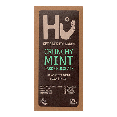 Hu Crunchy Mint Dark Chocolate Bar 60g   12