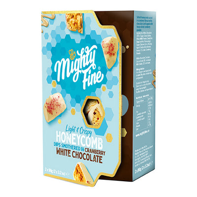 Mighty Fine - White Chocolate Cranberry Honeycomb Dip Gift Box 180g   5