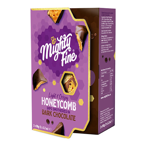 Mighty Fine - Dark Chocolate Honeycomb Dip Gift Box 180g   5