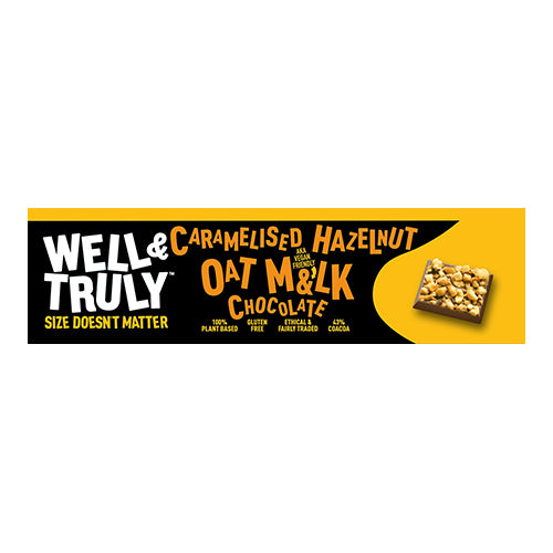 Well&Truly Oat Milk Chocolate Caramelised Hazelnut 30g   20