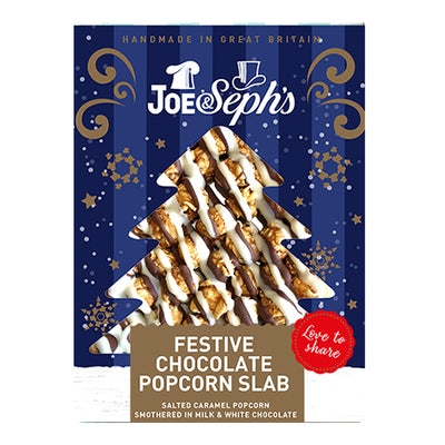 Joe & Seph's Festive Chocolate Popcorn Slab 115g   14