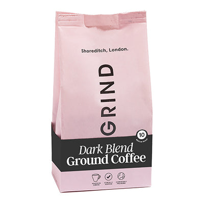 Grind Coffee Shelf Ready Refill Pouch - Ground Bean (Dark Blend) 200g   6