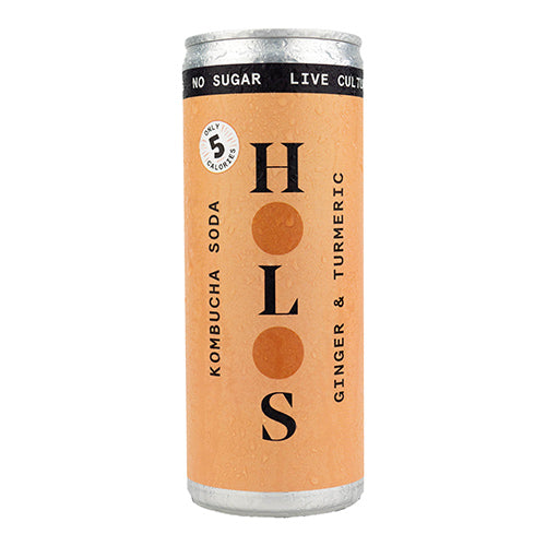 HOLOS Ginger & Turmeric Kombucha Soda 250ml   24