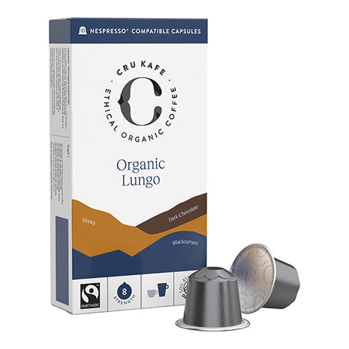 Cru Kafe Org FT Lungo Pods 78.8g   8x10