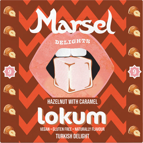 Marsel Delights Hazelnut & Caramel Lokum 90g   6