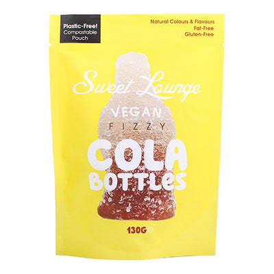 Sweet Lounge Vegan Fizzy Cola Bottles Pouch 130g   8