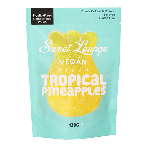 Sweet Lounge Vegan Fizzy Tropical Pineapple Pouch 130g   8