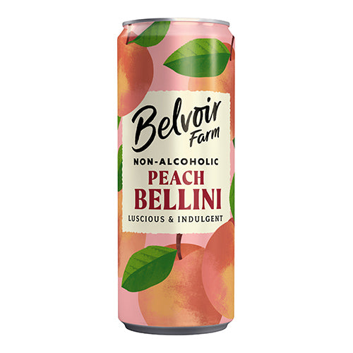 Belvoir Non Alcoholic Peach Bellini Can 250ml   12