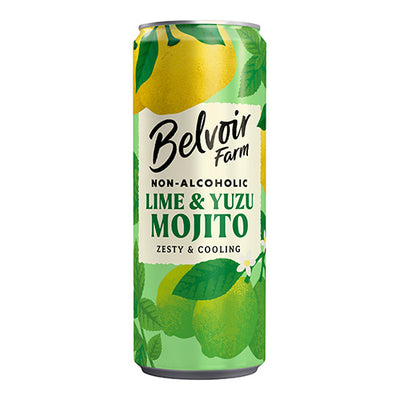 Belvoir Non Alcoholic Lime and Yuzo Mojito Can 250ml   12