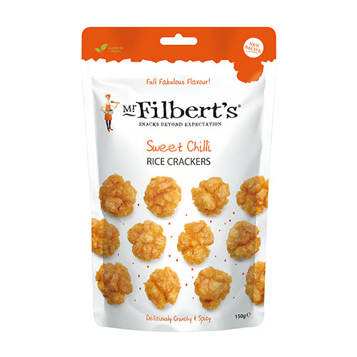 Mr Filberts Sweet Chilli Rice Crackers 150g   6