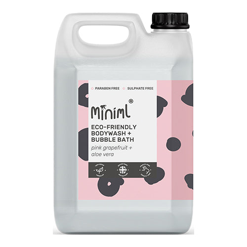 Miniml Bodywash & Bubble Bath Pink Grapefruit & Aloe Vera 5L   4