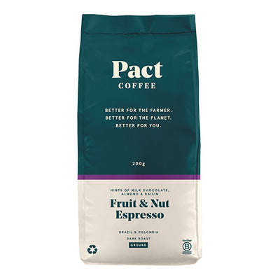 Pact Fruit & Nut Espresso Ground 200g   6