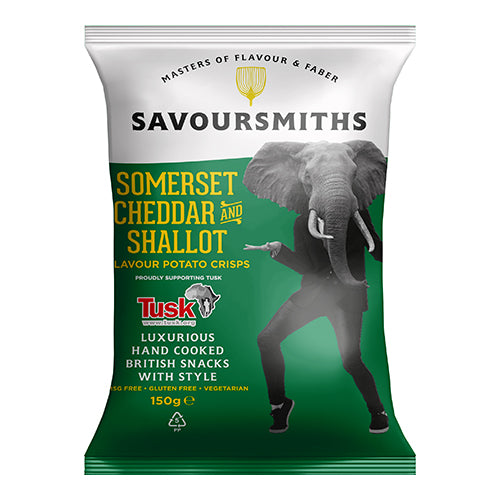 Savoursmiths Crisps Somerset cheddar and Shallot 150g   12