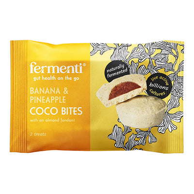 Fermenti Banana & Pineapple Coco Bites with almond fondant 12g  15