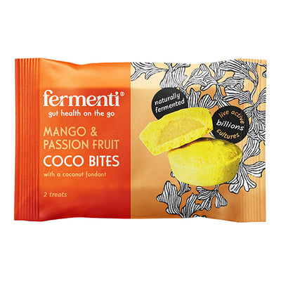 Fermenti Mango & Passion Fruit Coco Bites with coconut fondant 9g   15