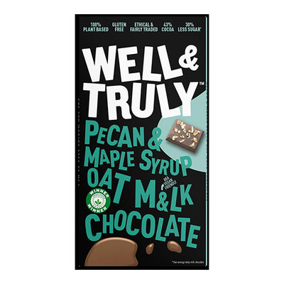 Well&Truly Pecan & Maple Syrup Oat M&lk Chocolate 90g   10