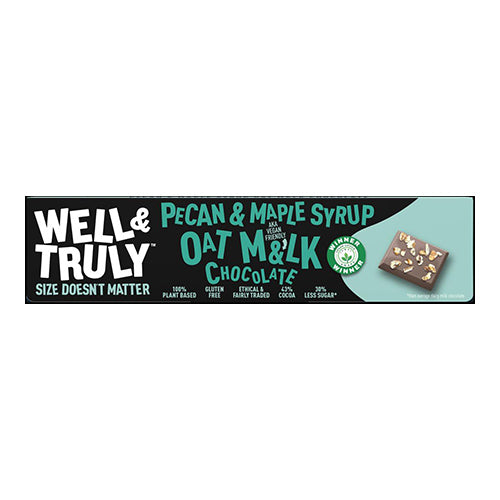 Well&Truly Pecan & Maple Syrup Oat M&lk Chocolate 30g   20